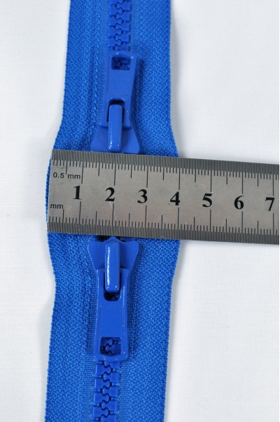 ZIP006  2號拉鏈 雙頭拉鏈  樹脂膠牙拉鏈款式  上下拉密尾拉鏈不設單獨拉鍊訂購 側面照